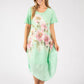 Balloon Hem Floral Dress
