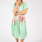 Balloon Hem Floral Dress