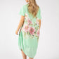 Balloon Hem Floral Dress