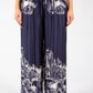 Scenic Print Wide Leg Trousers