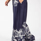 Scenic Print Wide Leg Trousers