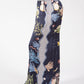 Ocean Print Wide Leg Trousers