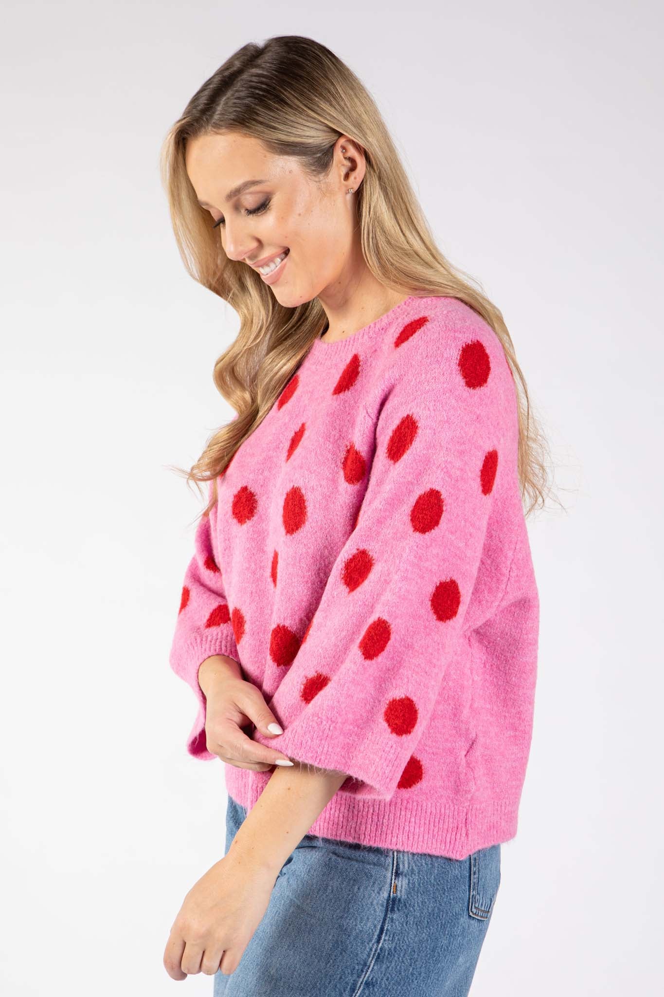 Maje Polka Dot Knit Jumper