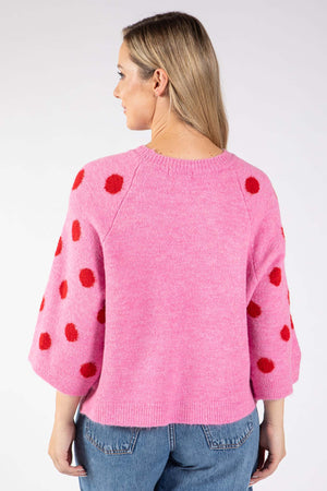 Maje Polka Dot Knit Jumper