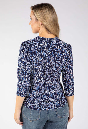 Tara Leaf Print Top