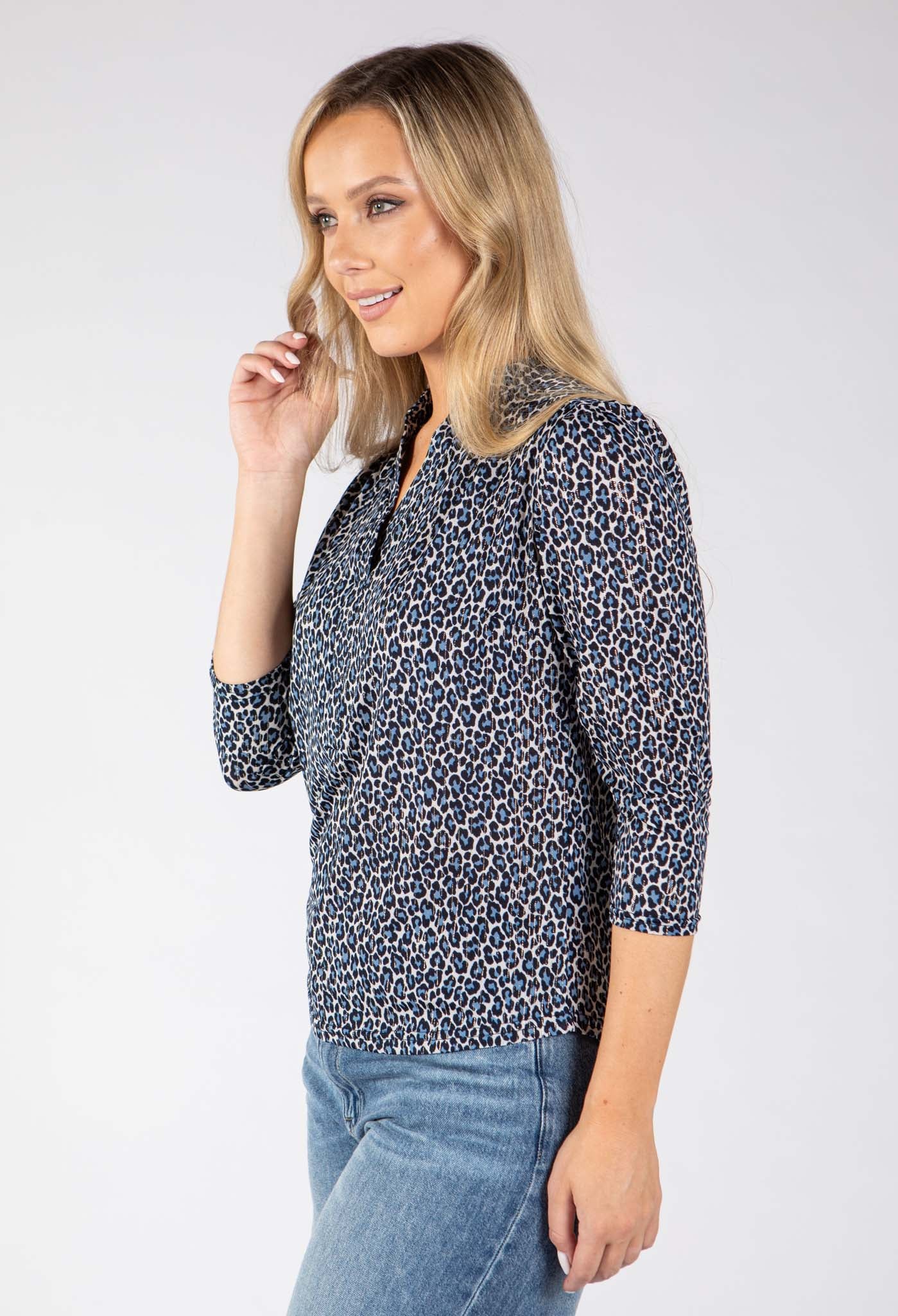 Tara Mini Leopard Blouse