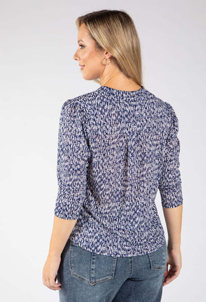 Tara Abstract Print Top
