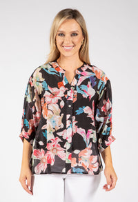Floral Print Relaxed Fit Blouse