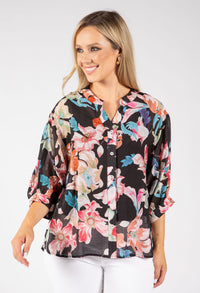 Floral Print Relaxed Fit Blouse