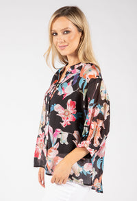 Floral Print Relaxed Fit Blouse