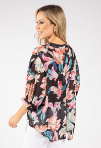 Floral Print Relaxed Fit Blouse