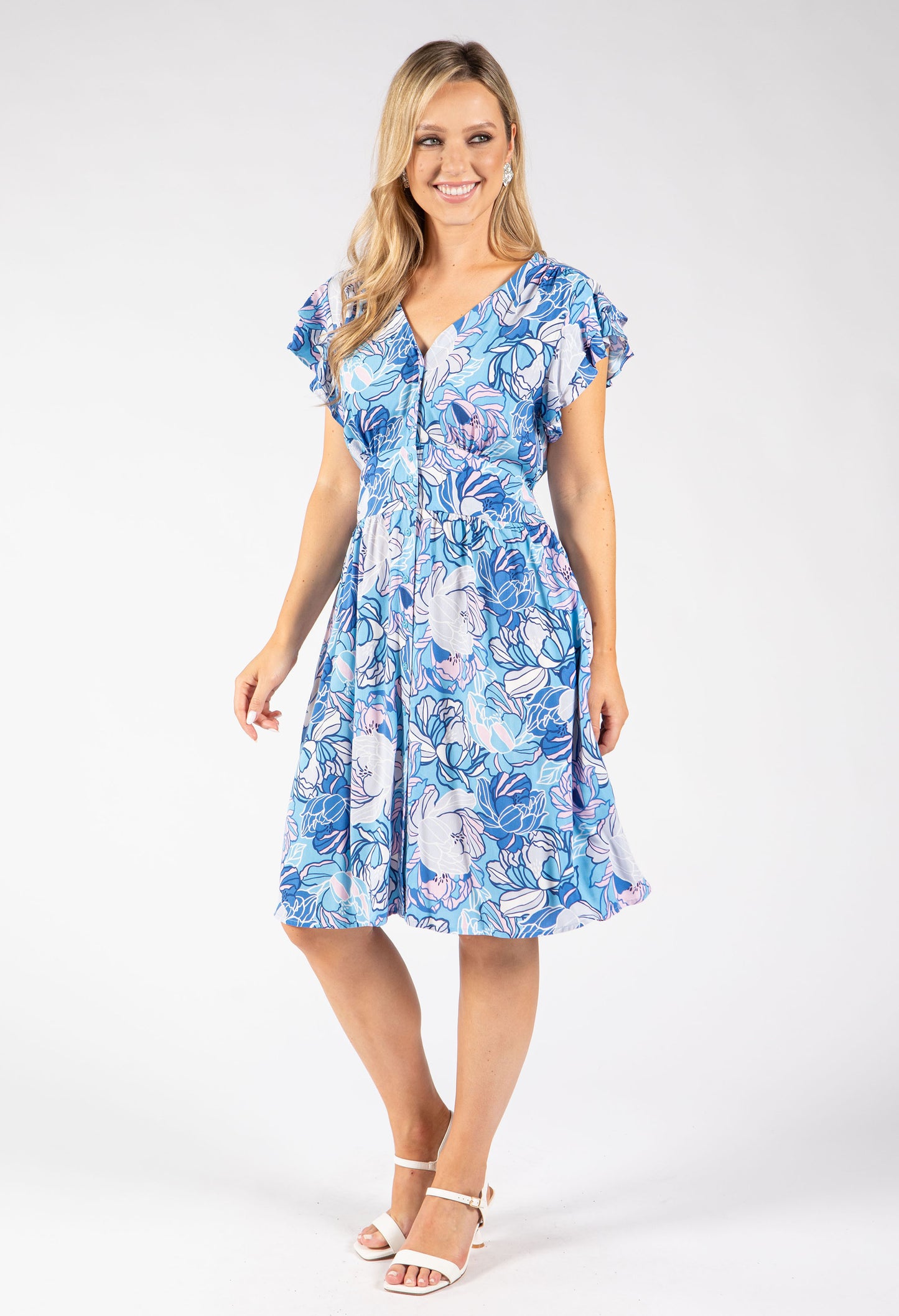 Floral Print Short Dress
