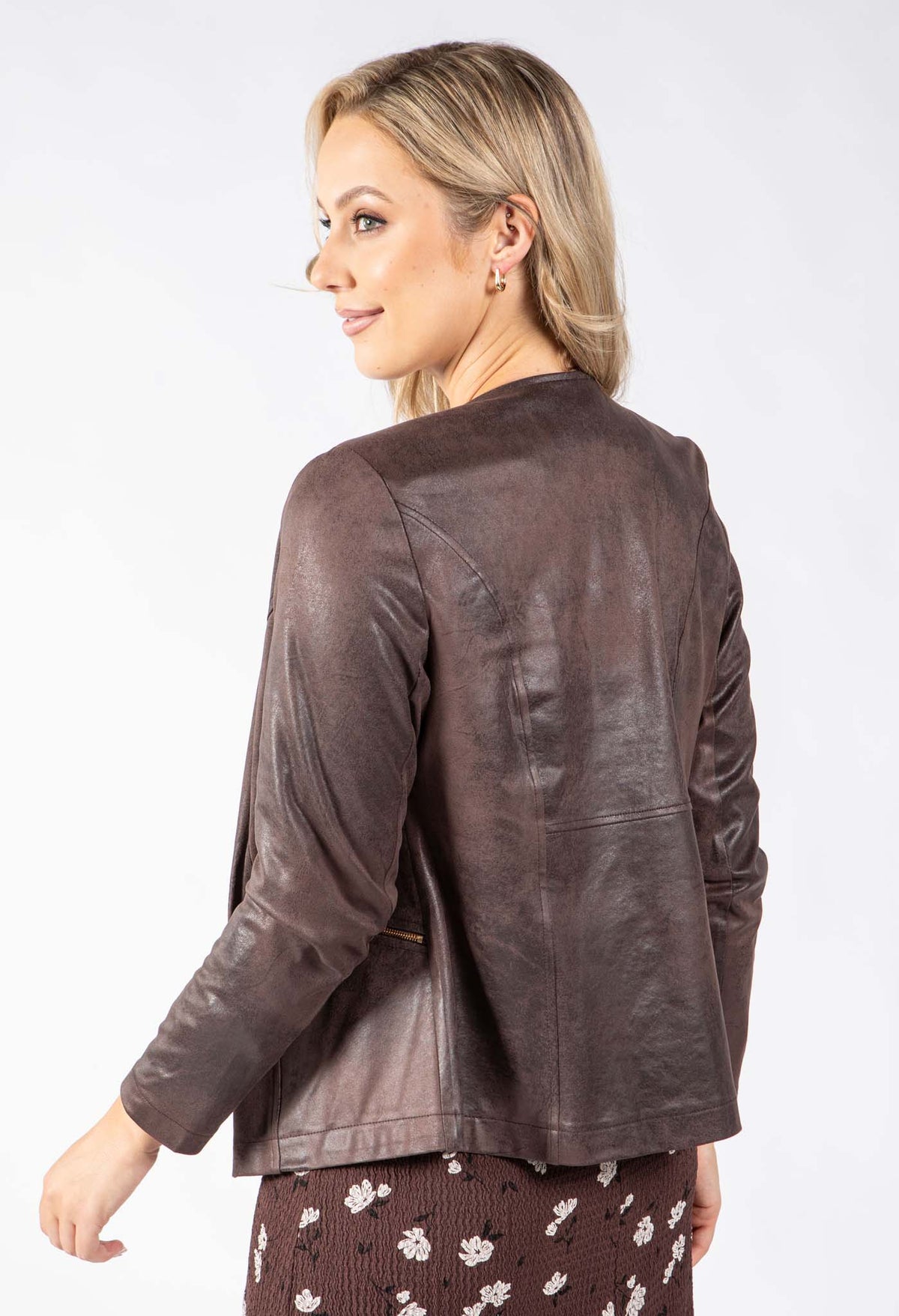 Vintage Leather Look Jacket