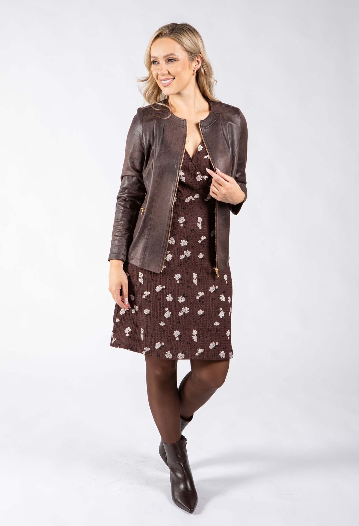 Vintage Leather Look Jacket