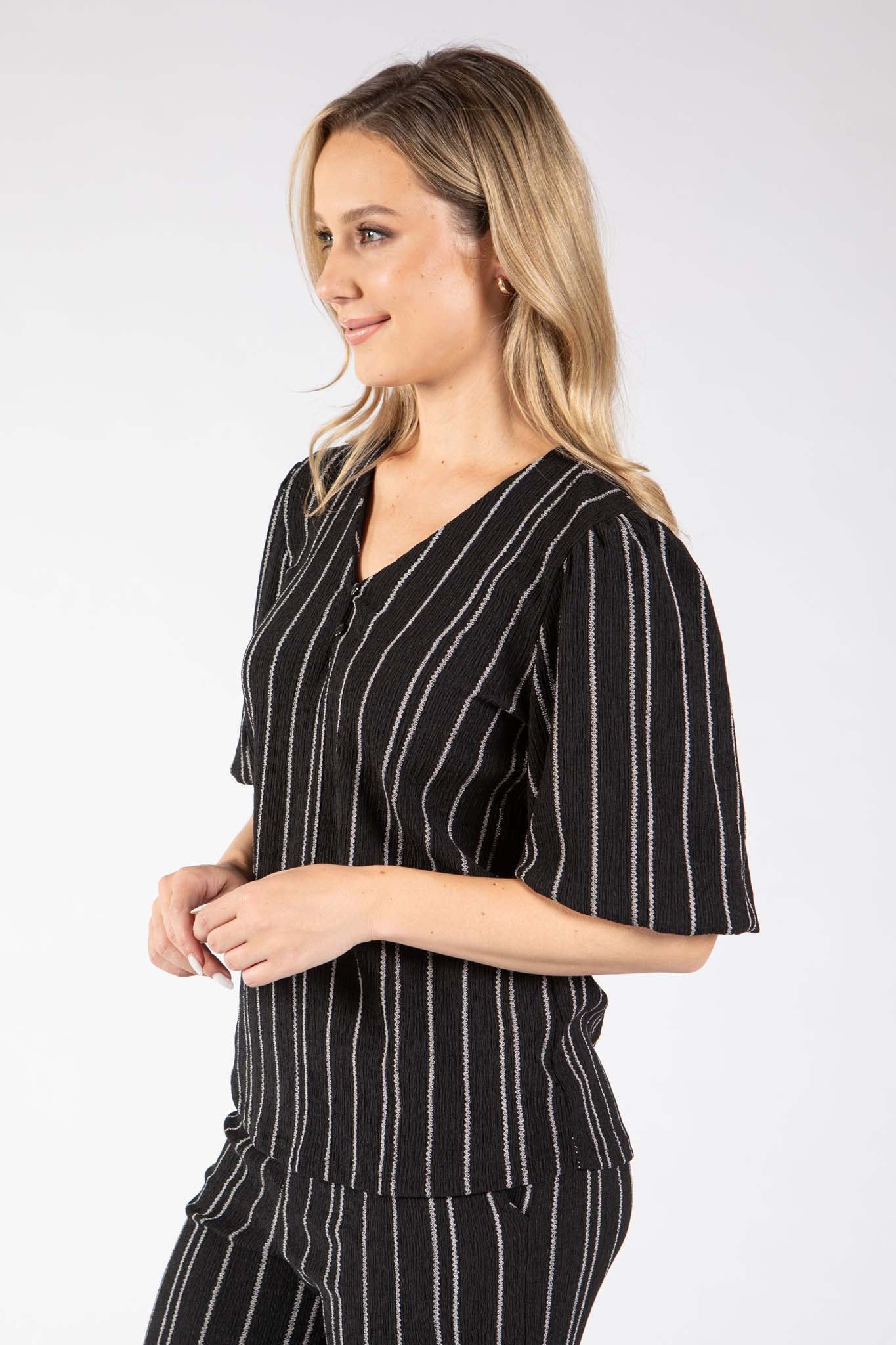 Teolia Striped Blouse