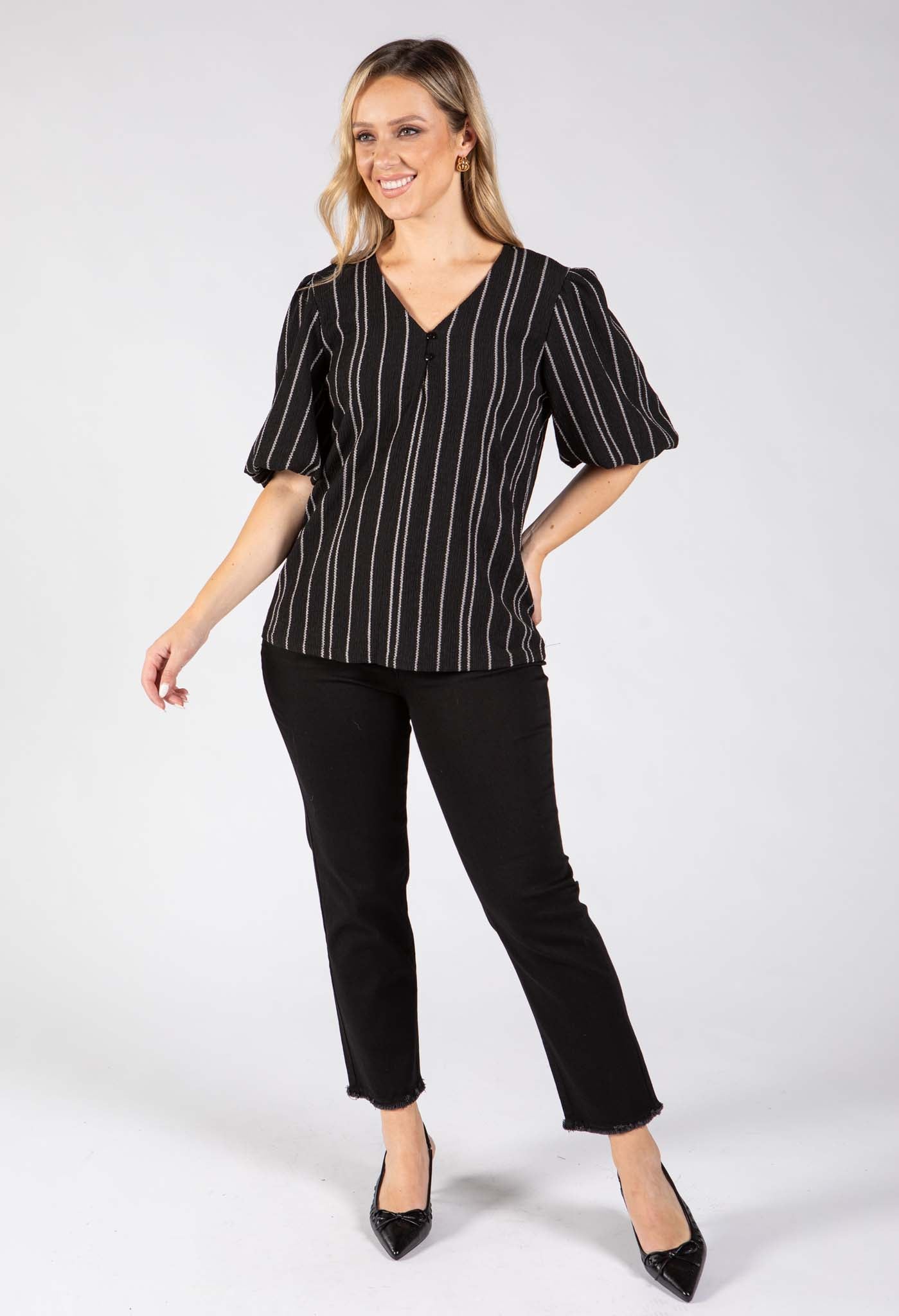 Teolia Striped Blouse