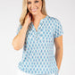 Coste Geometric Print Top