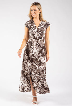 Sunny Faux Wrap Midi Dress