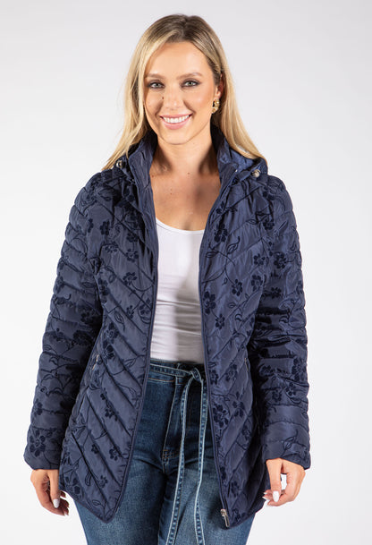Floral Print Padded Jacket