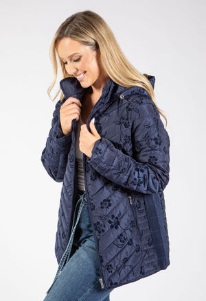 Floral Print Padded Jacket