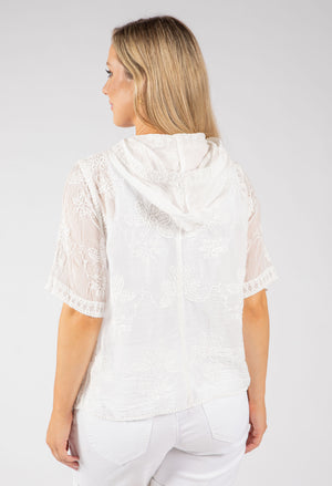 Floral Hooded Blouse