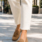 tassel detail faux suede loafer