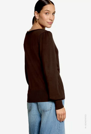 Fine Knit Sweater With Boat Neck