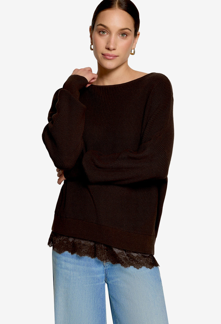 Lace Detail Knit Jumper