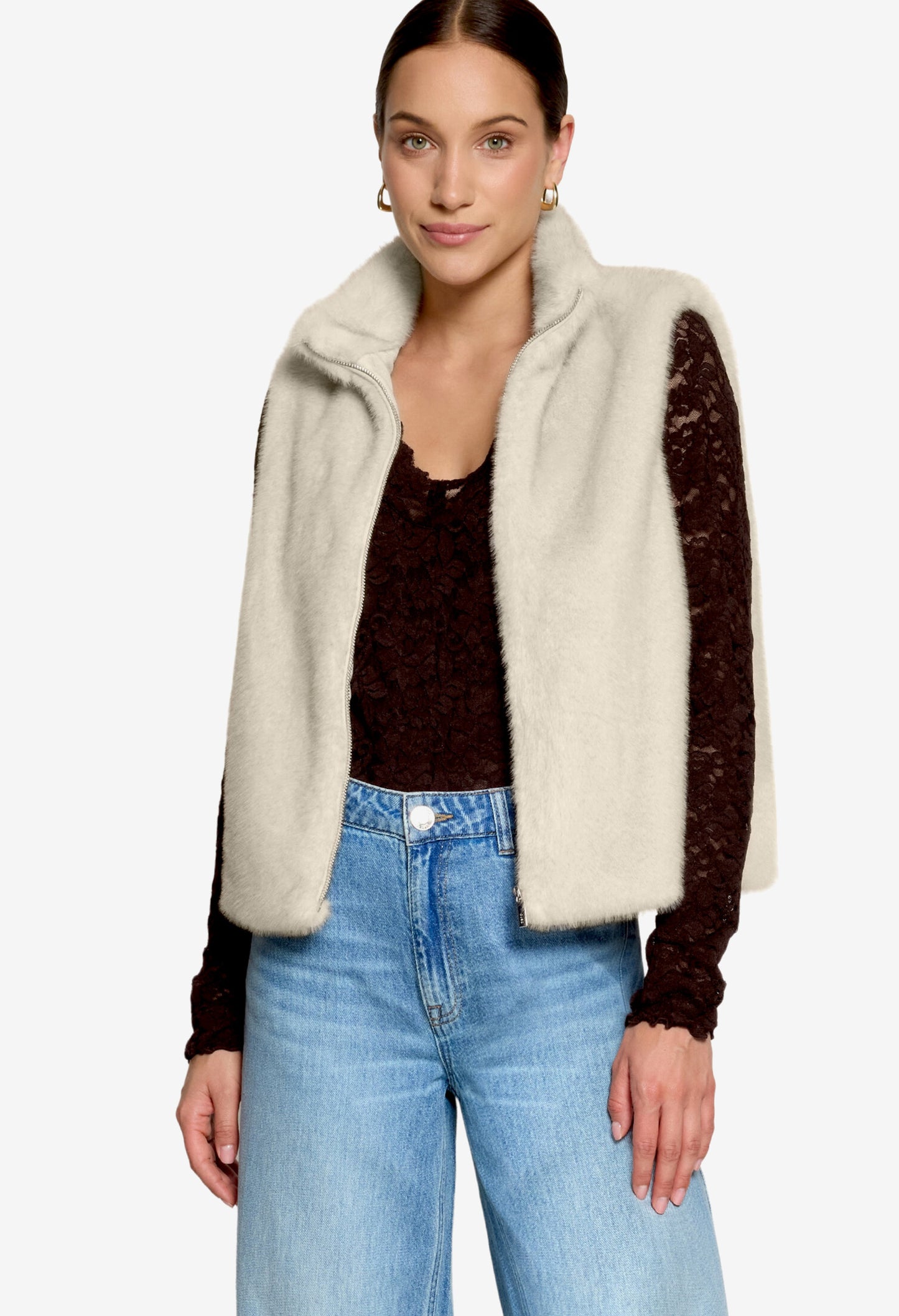 Teddy Zip-Up Gilet