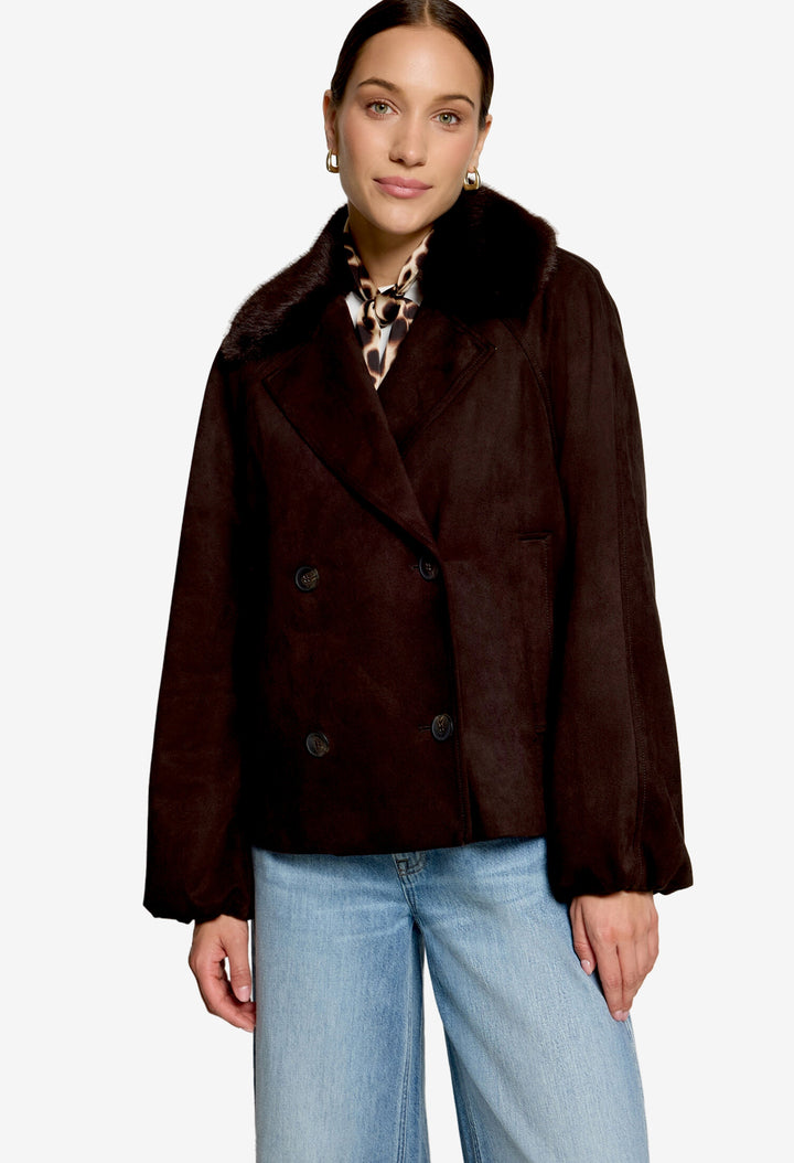 Faux Suede Jacket
