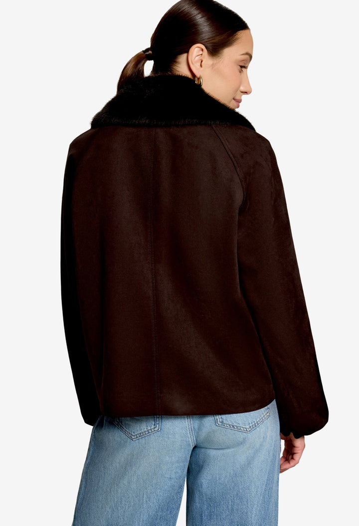 Faux Suede Jacket