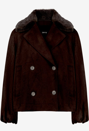 Faux Suede Jacket