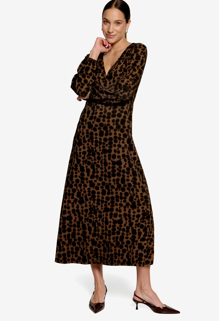 Abstract Print Maxi Dress