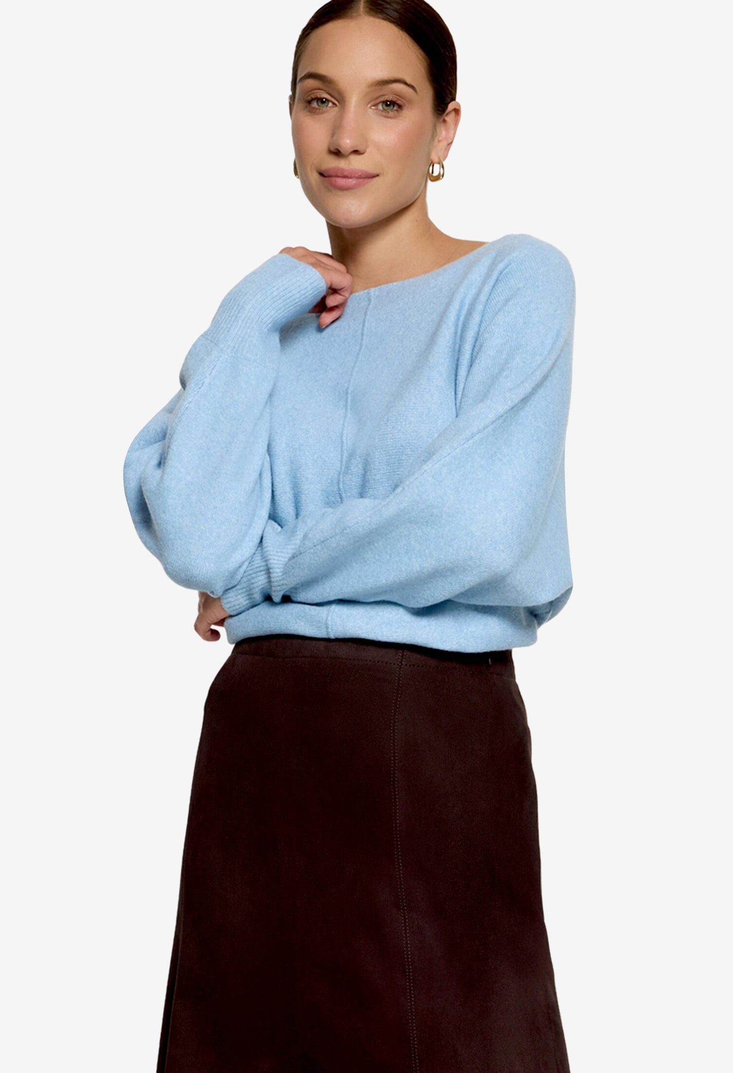 Batwing Sleeve Knit Jumper