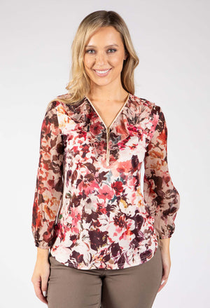 Champi Zip-Up Blouse