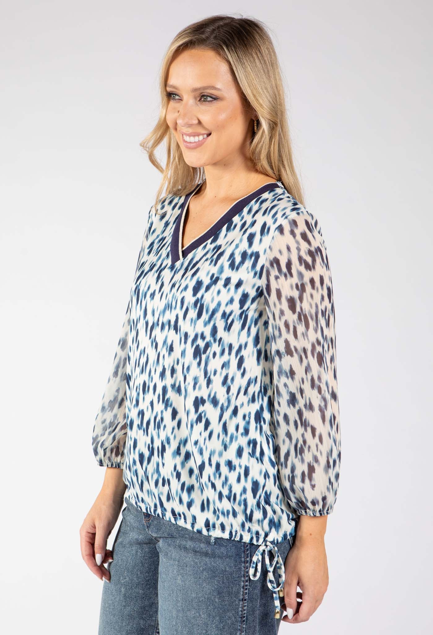 Beach Abstract Print Top
