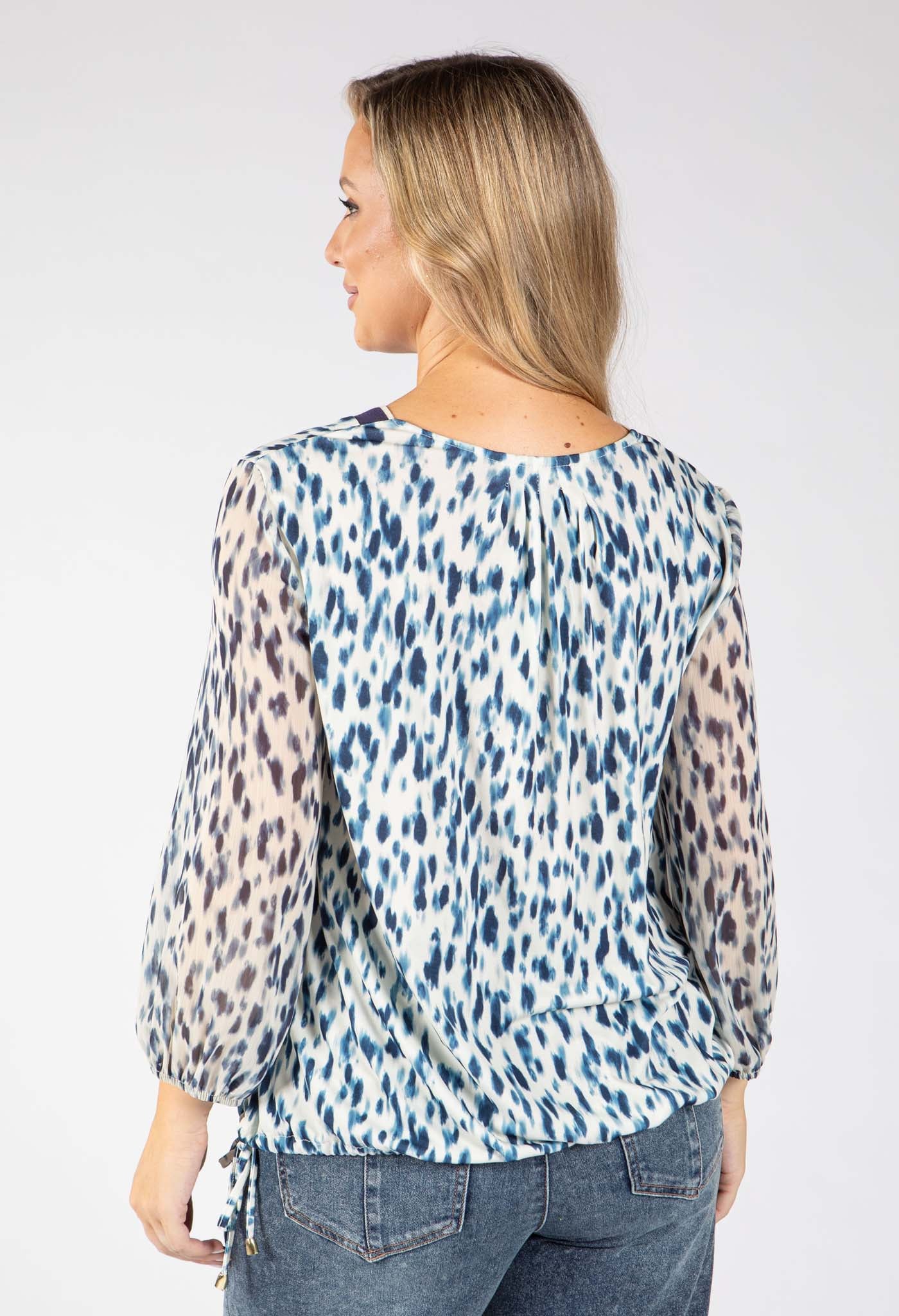 Beach Abstract Print Top