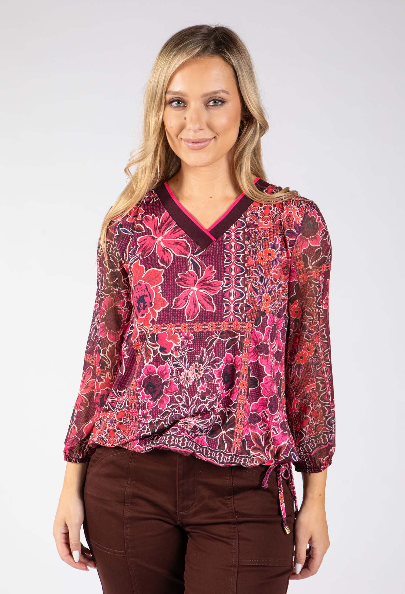 Beach Floral Print Top