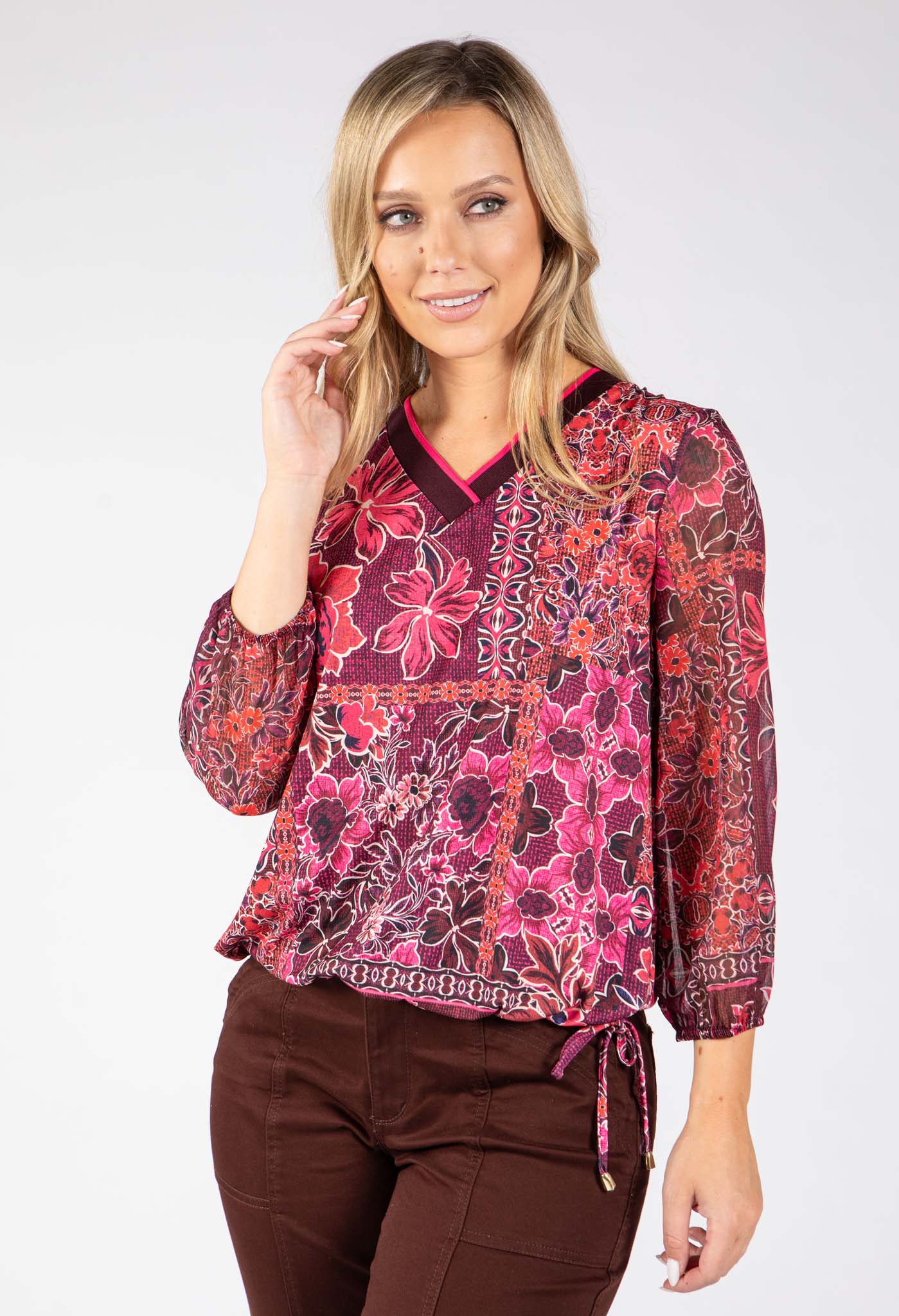 Beach Floral Print Top