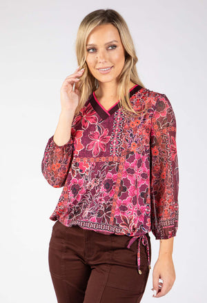 Beach Floral Print Top