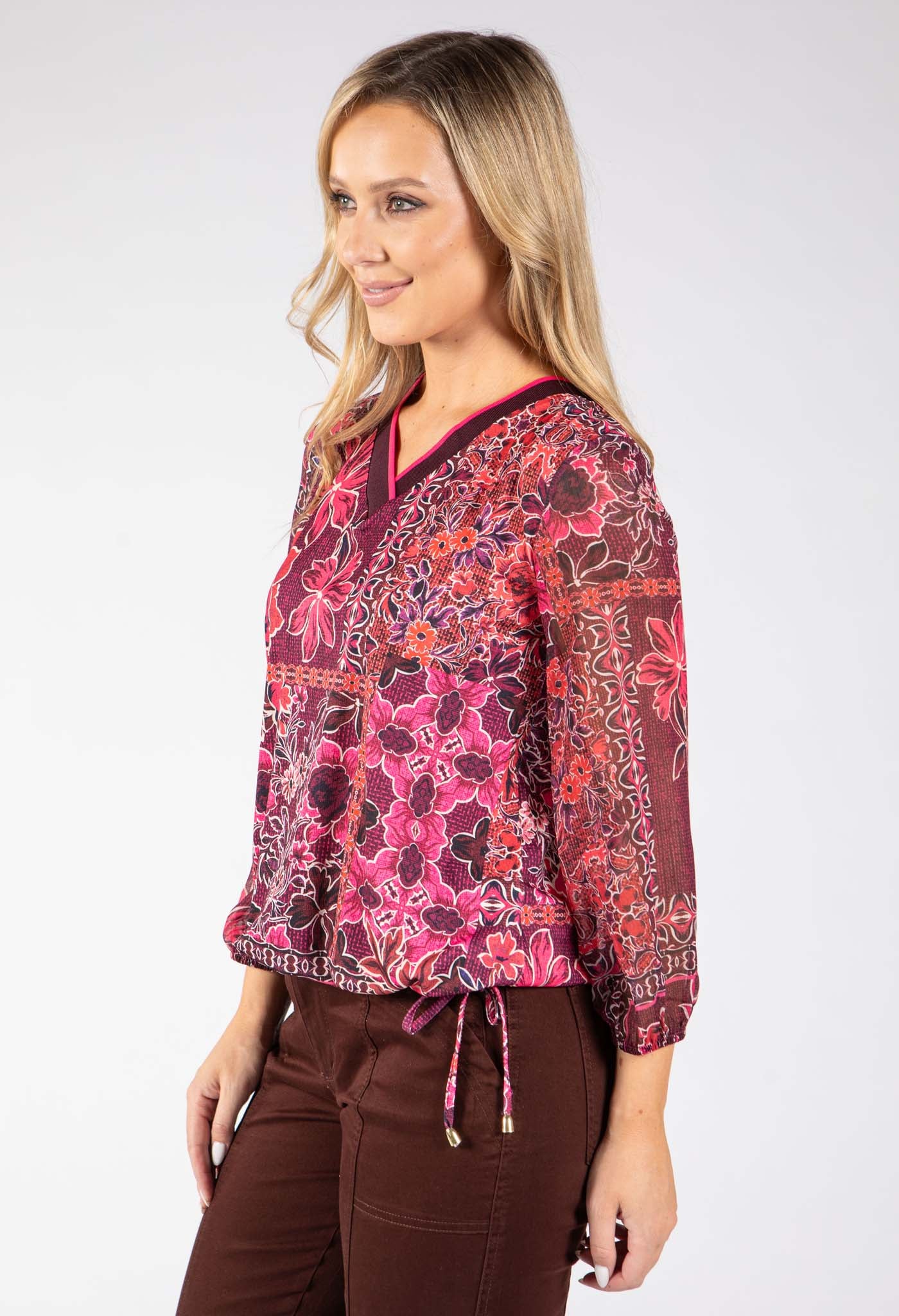 Beach Floral Print Top