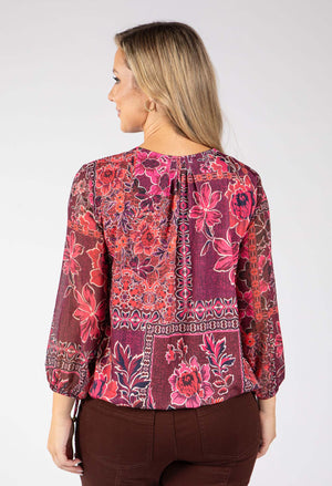 Beach Floral Print Top