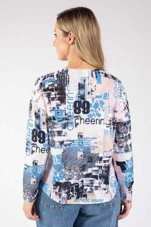 Neyra Abstract Print Top