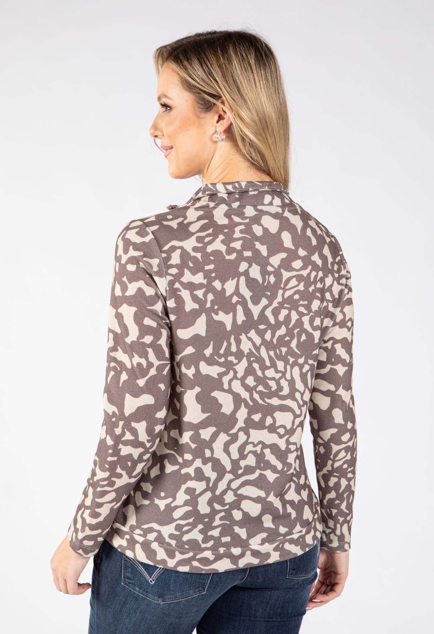 Riki Half Zip Knit Top