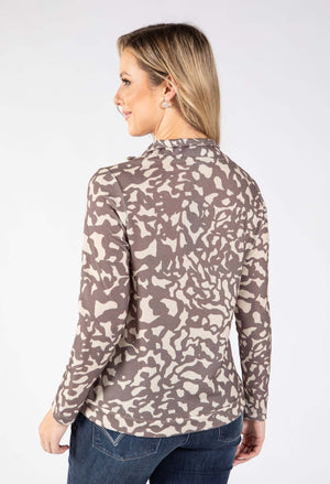 Riki Half Zip Knit Top