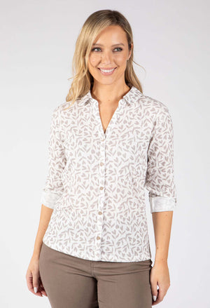 Leaf Print Blouse