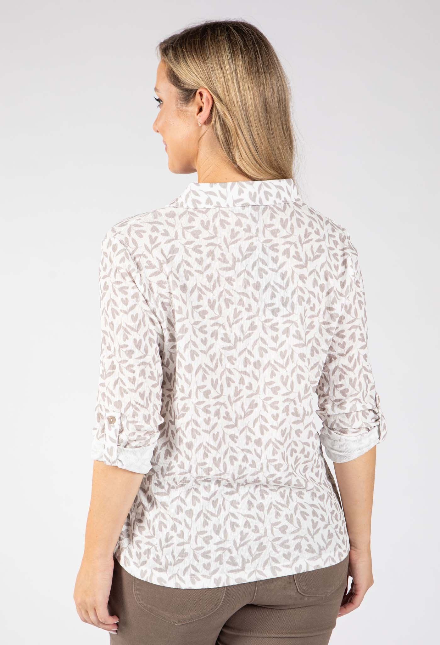 Leaf Print Blouse