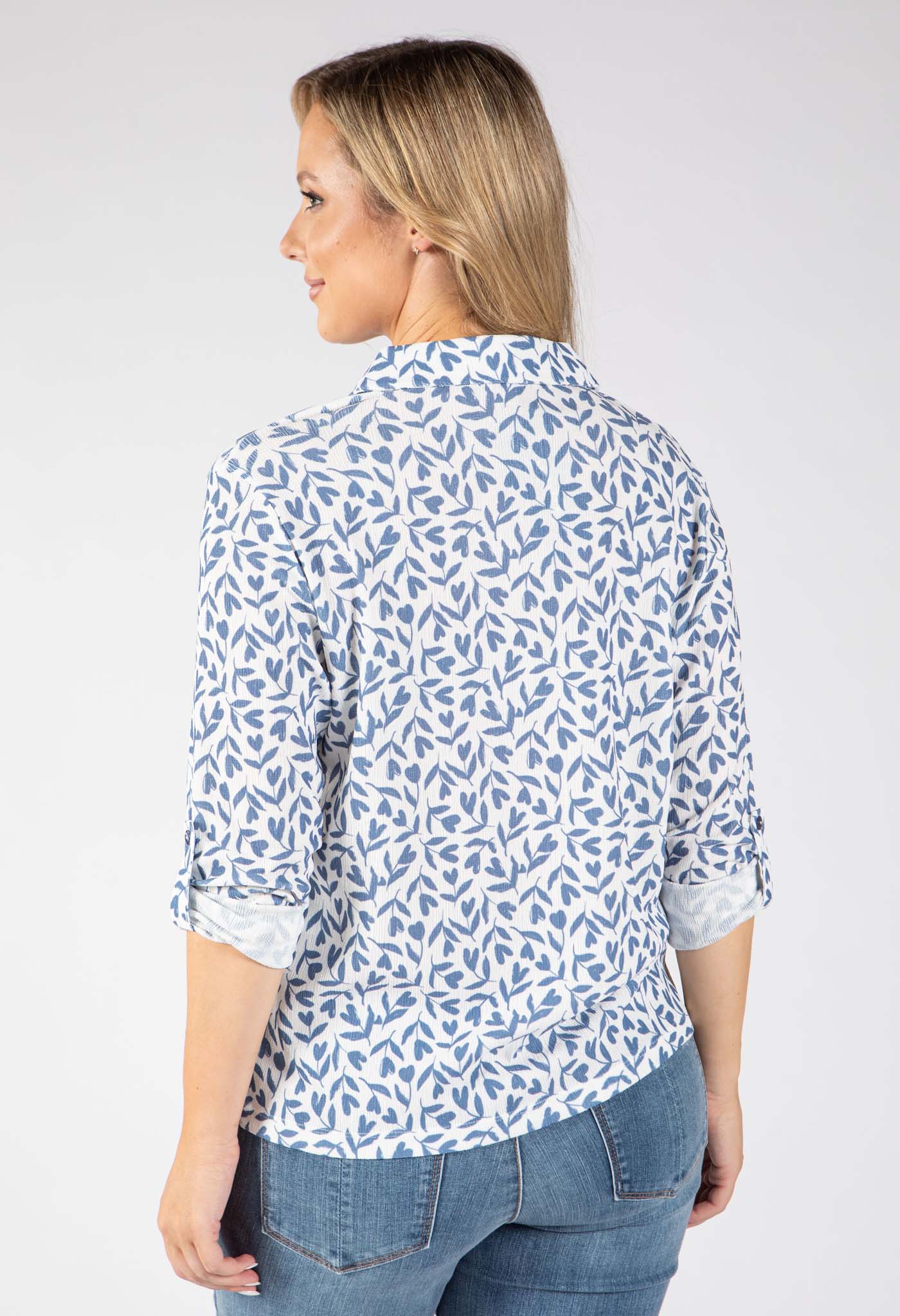 Leaf Print Blouse
