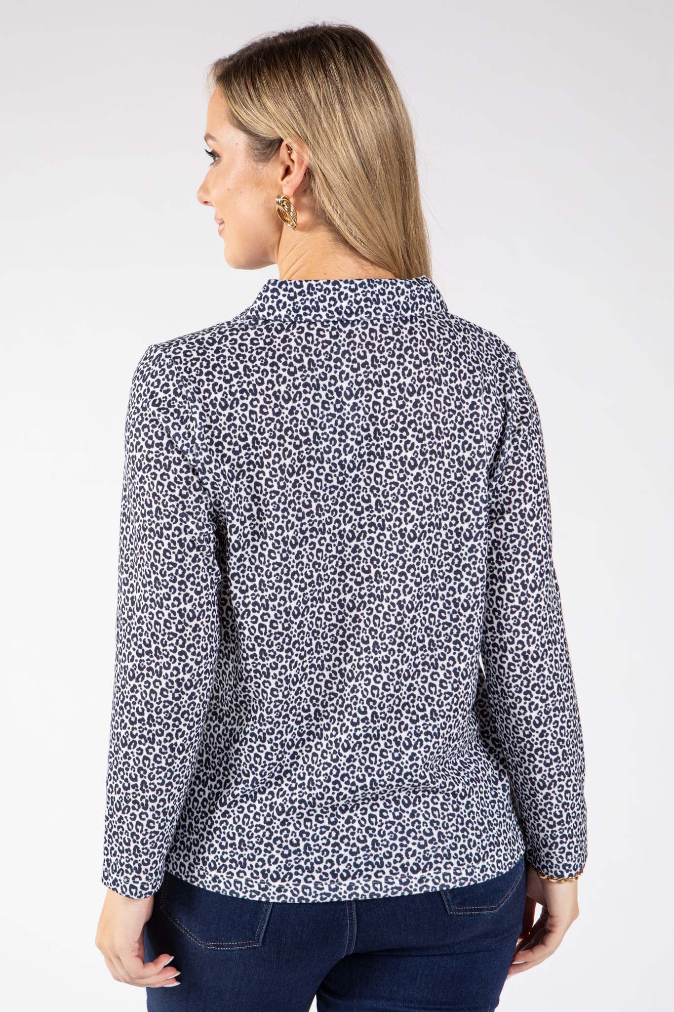 Zuri Mini Leopard Print Blouse