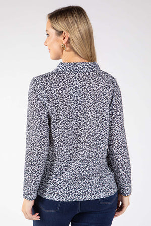 Zuri Mini Leopard Print Blouse